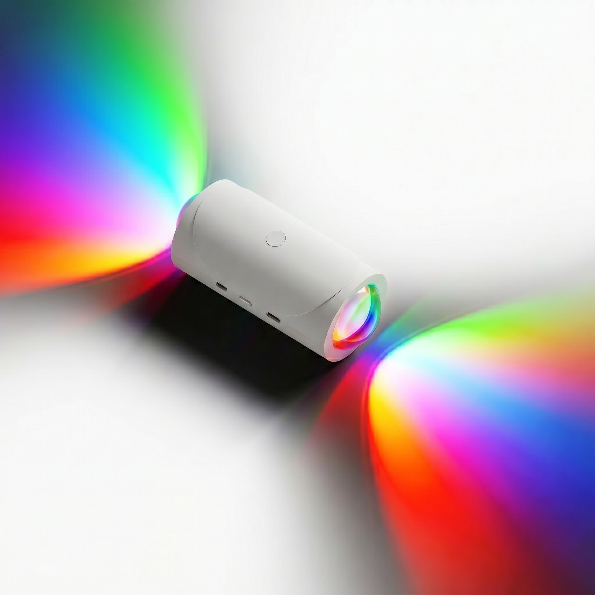 ZSYZDL WHITE slim all-white magnetic RGB motion sensor wall night light for narrow hallways kids bedroom closet
