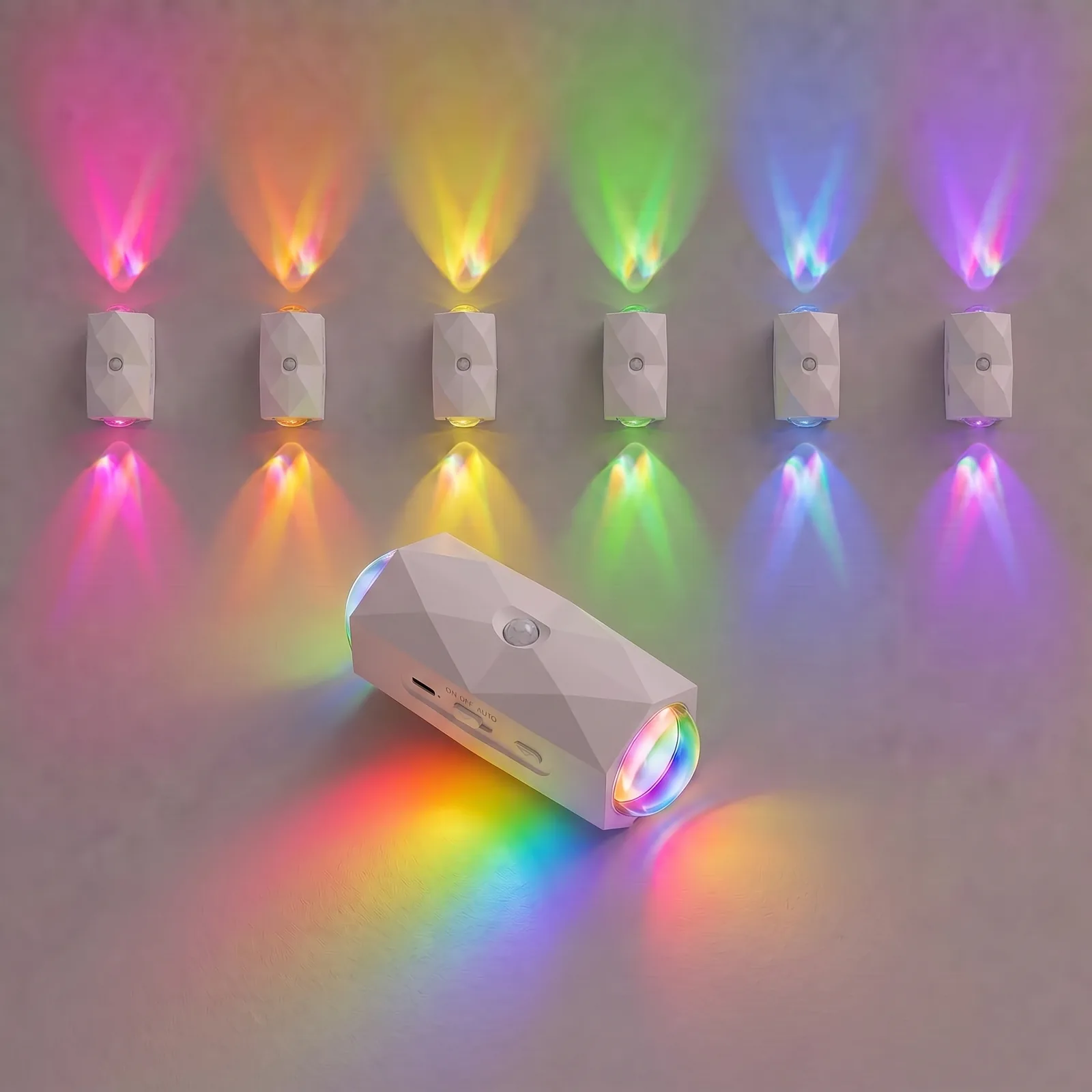 ZSYZDL Dragon Scale minimalist dragon texture touch control RGB gaming wall light 200 lumen 7 colors magnetic mount